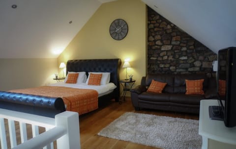 Double height bedroom