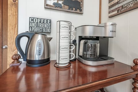 Buckeye Bear's Den includes the basics for cooking such as cooking oil and simple seasonings as well as a coffee starter pack.