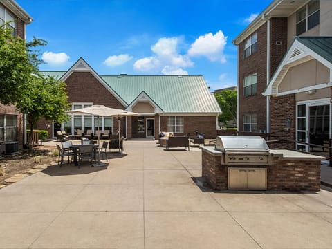 Savor al fresco meals with an easy, on-site grill station.