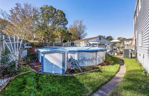 Above ground pool, open Apr - Sept.