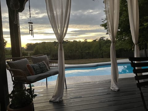 View Covered deck