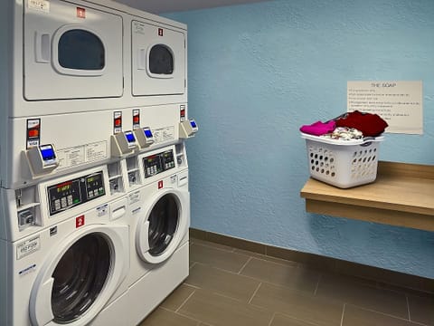 Keep clothes fresh with convenient on-site washers and dryers.