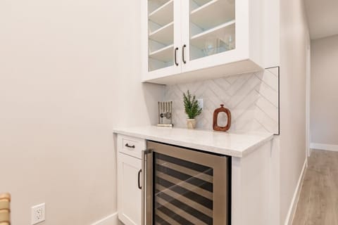 Mini Bar with Wine Cooler.