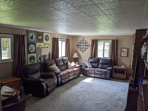 Family room with games and a game table