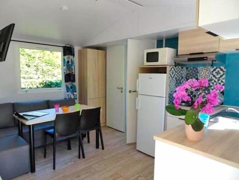 Settle into the dining area and enjoy a nice meal.