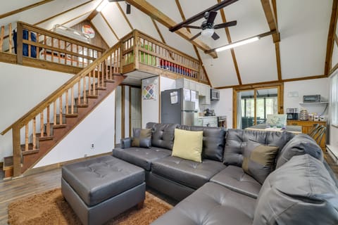Pocono Lake Vacation Rental | 2BR | 2BA | 1,176 Sq Ft | Stairs to Access