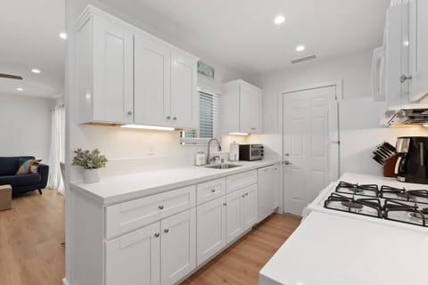 kitchen with all NEW appliance (Oven, Microwave, Air fryer/Toaster, Dishwasher and Refrigerator/Ice Maker)