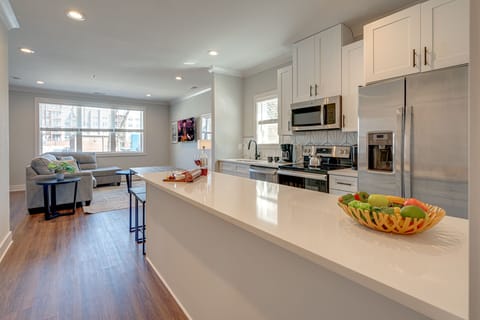 2nd Unit: Fully Equipped Kitchen stocked with basic cooking essentials and stainless-steel appliances.