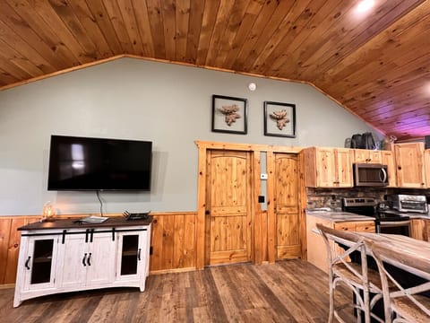 Open kitchen, living rm.