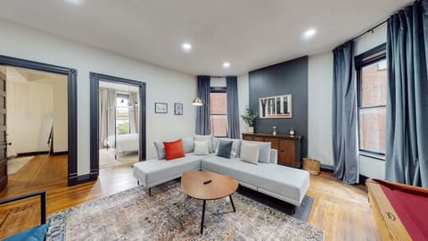 Living Room: Get comfortable and relax on our plush, luxurious sofas, surrounded by stylish decor that creates a homey atmosphere in the room.