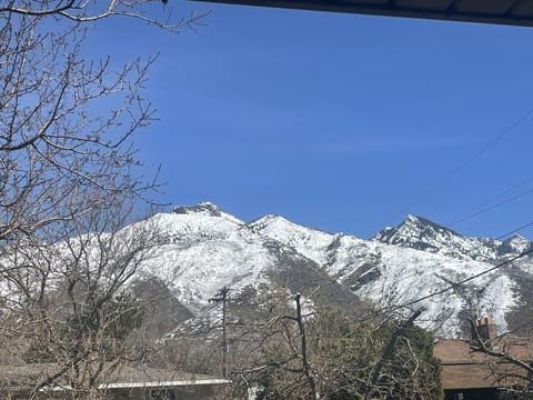 The view from the front porch. Very clost to the Cottonwood Canyons resorts.