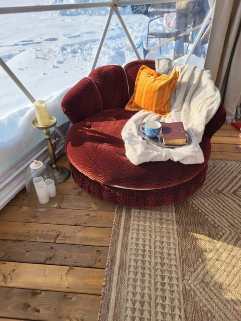 Lounge area- the perfect spot to rest with a hot cup of coffee and a good book!