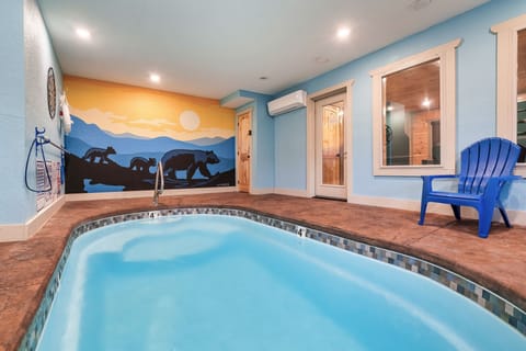 Heated indoor pool exclusively for the use  of Oso Splashed guests
