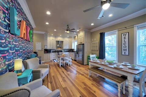 Main Floor Spacious Kitchen: two tables seat 14 so the whole family can eat together! 