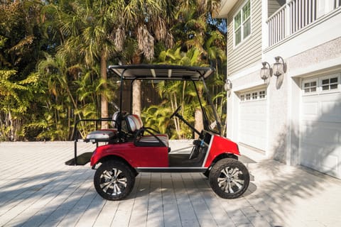 Golf cart included with rental