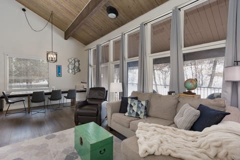 Living with Ample Natural Light and Large Windows