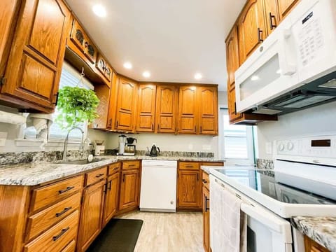 Whip up a quick meal in the kitchen!