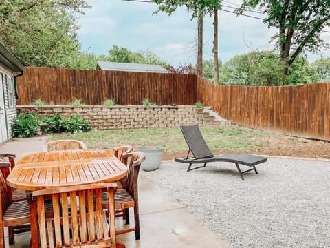 This beautiful backyard will have you not wanting to leave the sun!
