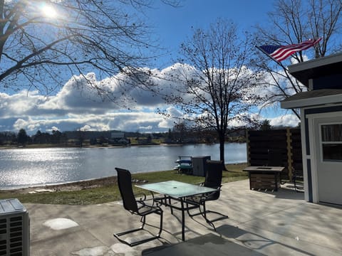 Lake side Patio view