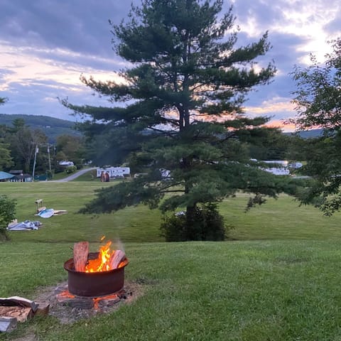 View outside of the cabin