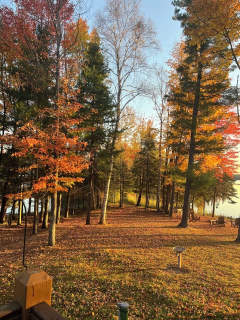 Beautiful Fall Foliage and follow the path that leads out to our peninsula.