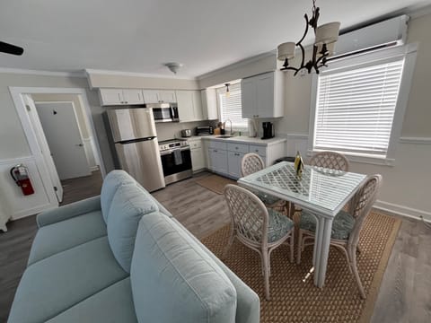 Kitchen and dining areas.