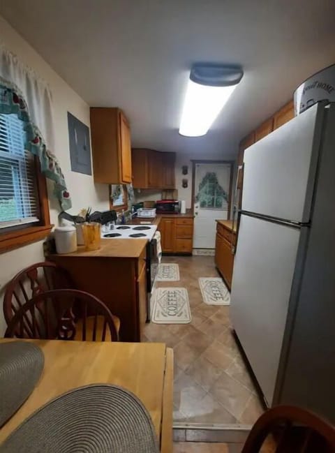 kitchen with many amenities 