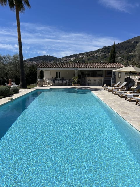 Relax by the pool.  Ten sun loungers, sun hats and sarongs are provided