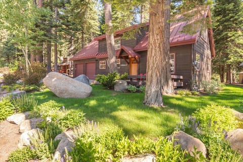 Classic Lower Tahoe Park Cabin centrally located on quiet street with beautifully landscaped grounds!