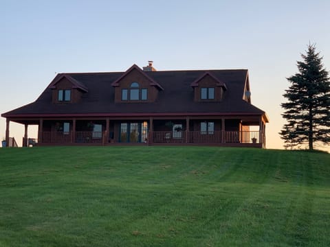 Beautiful home decorated in mission style located on a very private 50 acres. 