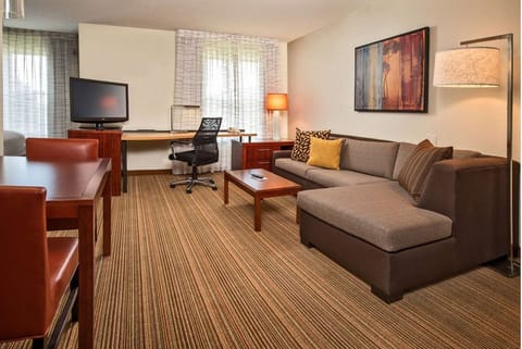 Unwind on the spacious sectional after a busy day.
