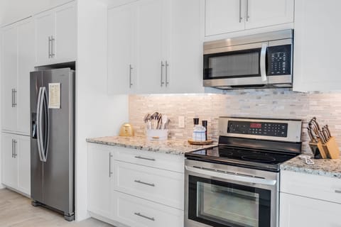 New stainless steel appliances