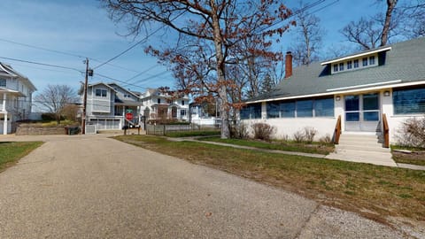 The house across the street is on Lake Michigan