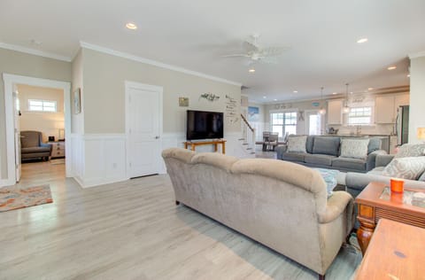 Watch a movie on the flat-screen TV