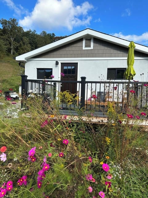 Guesthouse with wildflowers