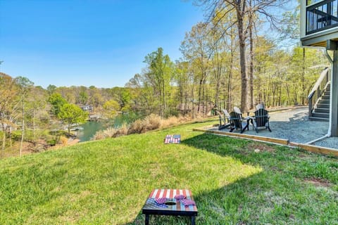 Have a blast with corn hole, where your tossing skills are put to the test for points.