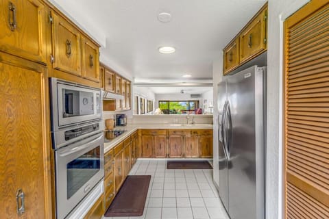 Kitchen stocked with all the gadgets needed 