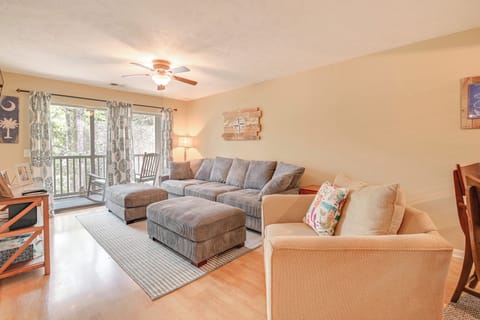 Pawleys Island Vacation Rental | 2BR | 2BA | Stairs to Access | 1,000 Sq Ft