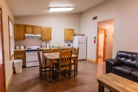 Dining + kitchen view