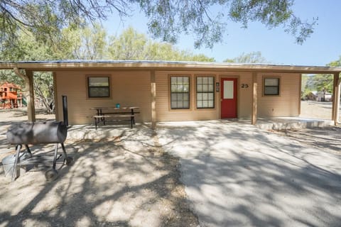 Front exterior view of cabin