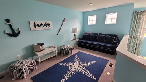 Loft - Queen Sleeper Sofa with a blow up mattress that is super comfy for a good night's sleep!