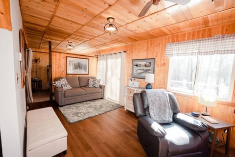 Open Living Room with Sofa Sleeper