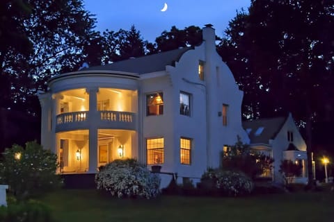 The Manor lighting up the night