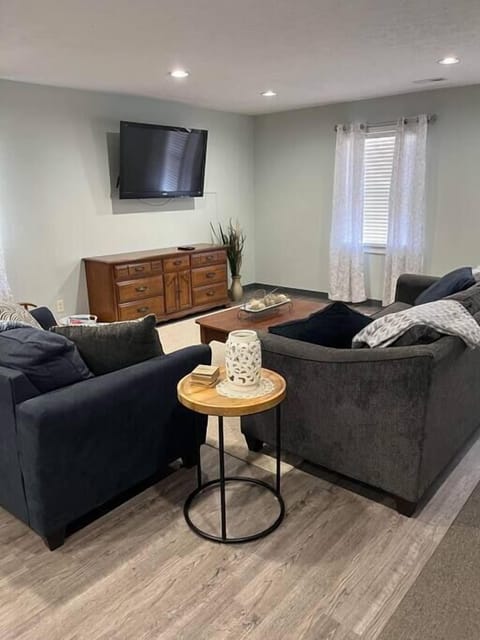 Living room with pull out sleeper for 2.