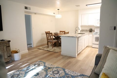 Living Room to Kitchen and Dining areas