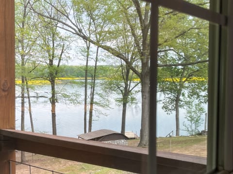 You'll love your view of the lake from the living room windows