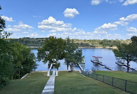 Wake up to direct lake access and private dock on Lake Travis in Spicewood
