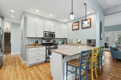 Fully equipped kitchen has everything you need for a meal at home