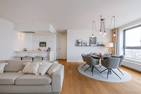 Dining nook — modern design with a soft glow.
