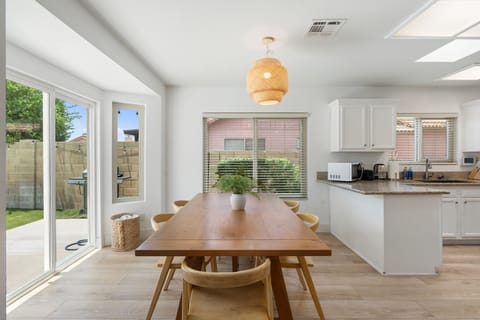 Bright dining area for entertaining. Flows seamlessly to kitchen and backyard